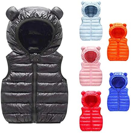 Amazon キッズ 子供 ベスト 子供服 ノースリーブ 防寒ベスト 女の子 秋冬 アウター 袖なし 防寒着 冬 防寒 子ども服 キッズ 男の子 女の子 ベスト 通販