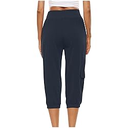 Wherehouse Capri Pants for Women Summer Casual