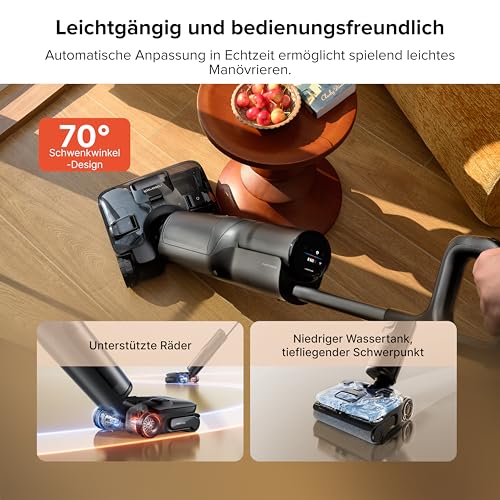 F25 ACE Pro Nass-Trockensauger, 25000Pa, JetFoaming gegen Flecken, Anti-Haar-Verwicklung, 180° Flach-Design, Heißwasser-Selbstreinigung & Heißlufttrocknung