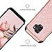 BENTOBEN Galaxy S9 Case, Samsung S9 Case 2 in 1 Glitter Bling Hard PC Cover Coat Sparkly Shiny Leather Hybrid Soft Bumper Shockproof Protective Phone Cases for Samsung Galaxy S9 (SM-G960U), Rose Gold