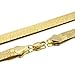 L & L Nation Herringbone Necklace Jewelry Chain 90s Hip Hop Bling: 14K Gold Plated Snake Chain Necklace - Herringbone Costume Jewelry for Men - Perfect for Fashion Jewelry and Bling Jewelry Lovers