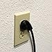 BH 1-Foot Low Profile Angle Extension Power Cord (5 Packs) 16 AWG NEMA 5-15P to 5-15R UL Listed