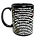 Ceramic Coffee Mug Grammar Expletive and Rude Mugs Middle Finger Cute Mugs - Funny Saying Flip Off Porcelain Coffee Cup with Black, 11 Oz by Busen