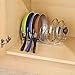 mDesign Metal Wire Pot/Pan Organizer Rack for Kitchen Cabinet, Pantry Shelves, 6 Slots for Vertical or Horizontal Storage of Skillets, Frying or Sauce Pans, Lids, Baking Stones - Chrome