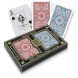 KEM Arrow Red and Blue, Poker Size-Jumbo Index Playing Cards (Pack of 2)