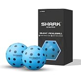 shark athletics Quiet Pickleball Balls - Indoor Practice Foam Pickleball Training Balls, Soft &amp; Silent Pickleball Balls, 2-Pack