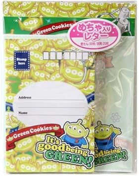 Amazon Co Jp トイストーリー リトルグリーンメン めちゃ入りレターセット Dc キャラパレ05 S 文房具 オフィス用品