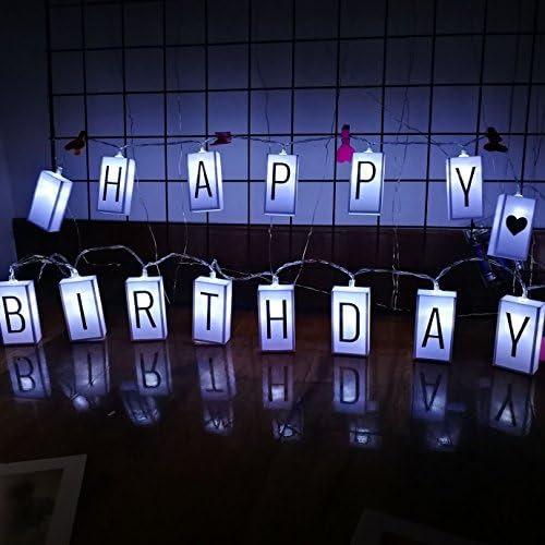 Led Letter Light Box String | Glow in the Dark DIY Letter Combination Sign | Happy Birthday Banner