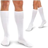 Therafirm Adult's Moderate Support Sock 20-30 mmHg, White, Large