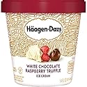Haagen-Dazs, White Chocolate Raspberry Truffle Ice Cream, 14 oz (Frozen)