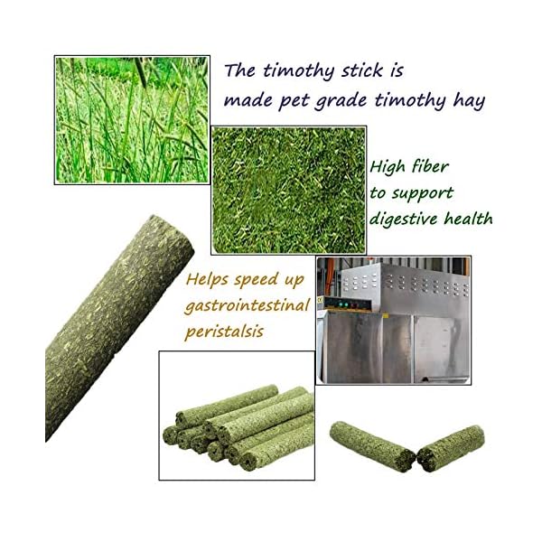 XIAO MO GU Bunny Chew Toys, 3 Types Rabbit Hamster Toys with Apple Wood Sticks Teeth Grinding Toy for Rabbits Bunny…