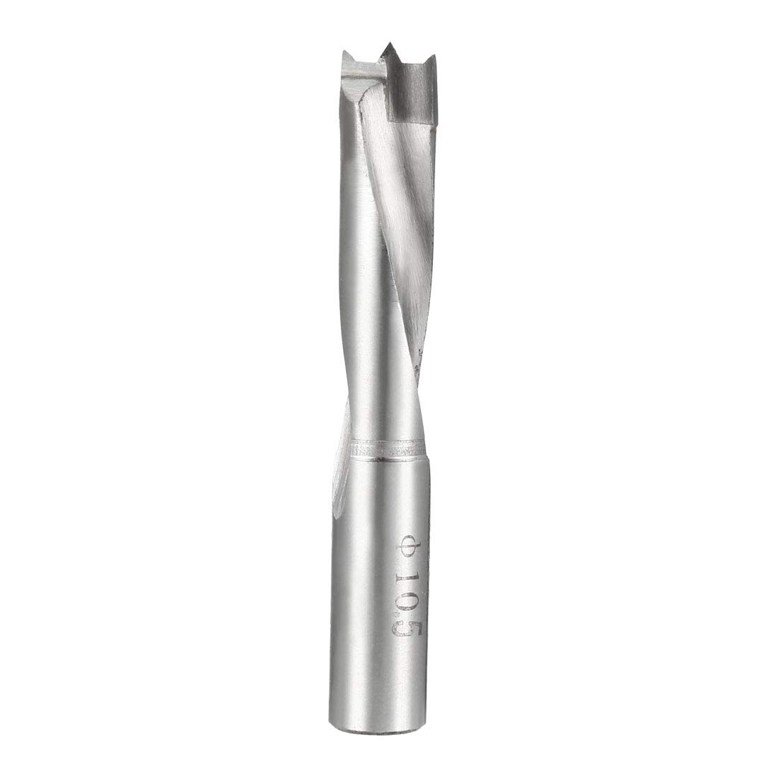 sourcing map Brad Point Drill Bits for Wood 10.5mm x 68mm Left Turning Carbide for Woodworking Carpentry Drilling Tool