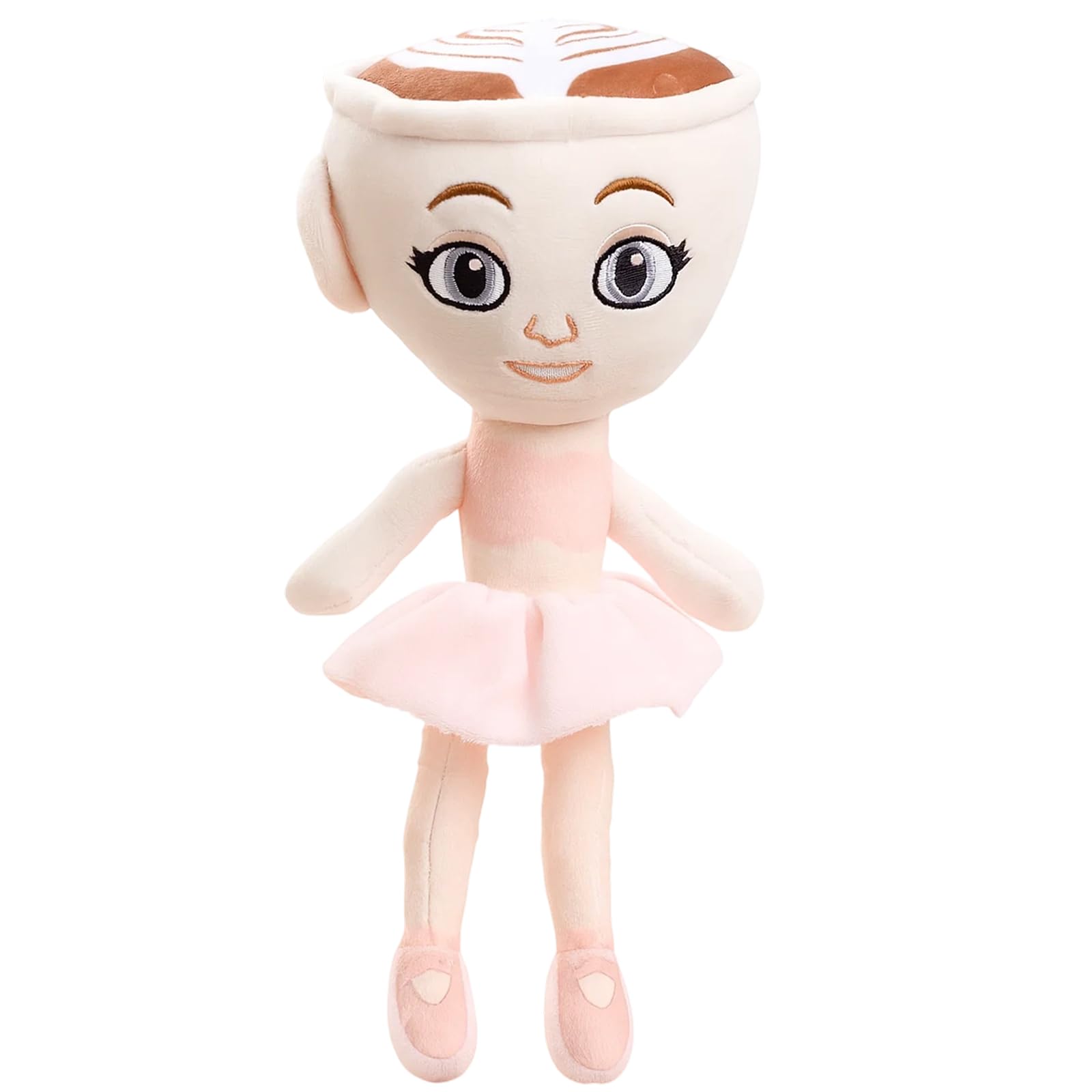 1Pcs Ballerina Cappuccino Princess Plush Doll, Italian Brainrot Plush Toy for Collectors and Kids, Soft Stuffed Animal for Imaginative Play, Bedtime Companion and Room Decor, 25cm