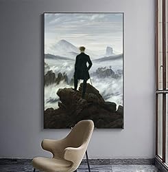 Caspar David Friedrich Prints - Wanderer Above the