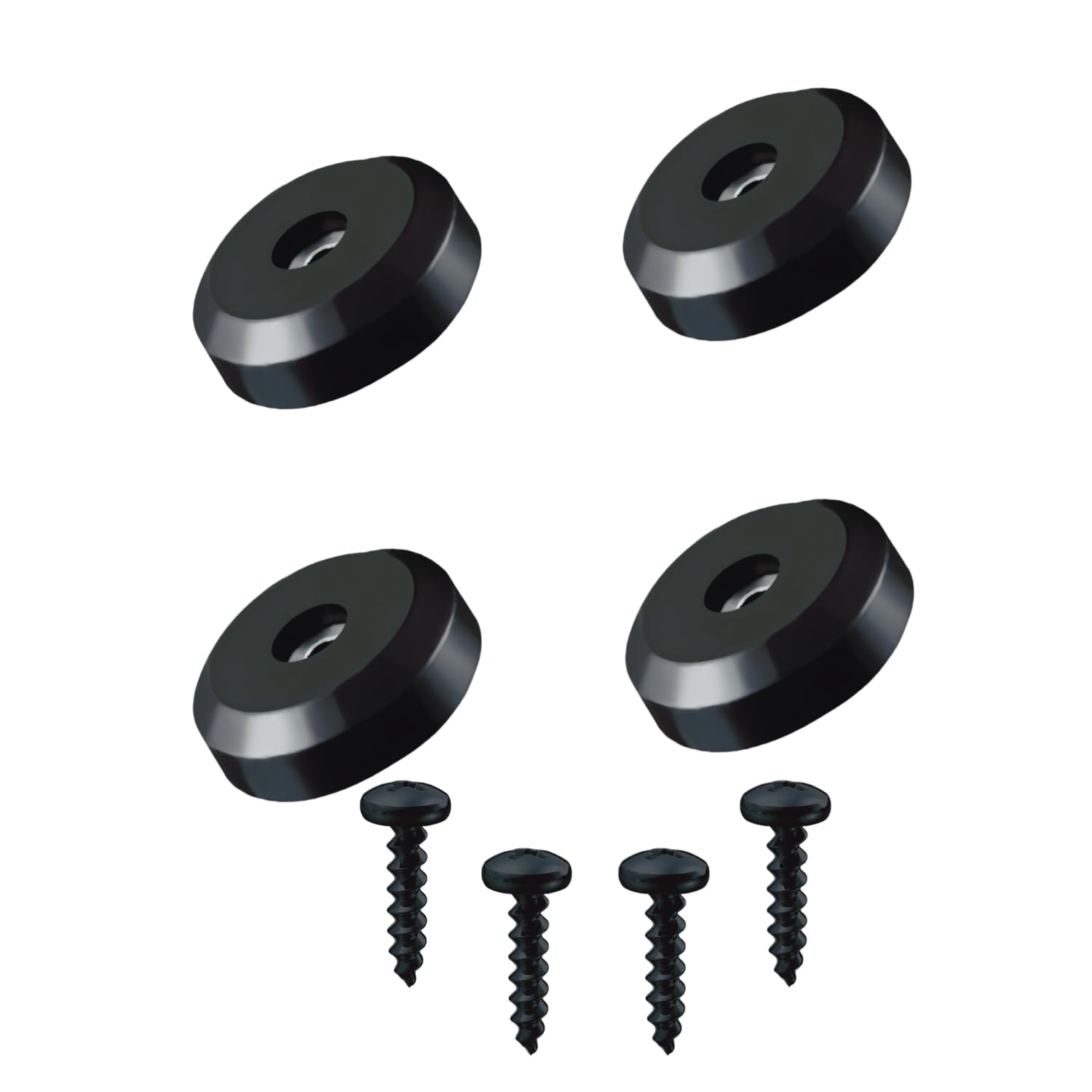 Photo 1 of 4-Packs Rubber Feet Subwoofer Isolation Pad for Guitar Amplifier Speaker Isolation Feet with Screws