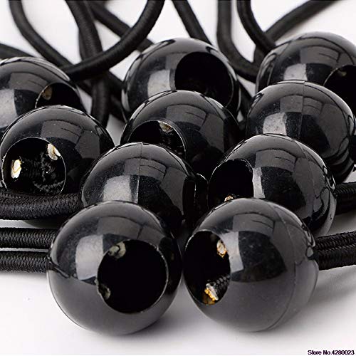 Dunnomart 10pcs/Set Flag Pole Clip Ball Bungee Cord Ties Rope Attach Windsocks Flags to Poles 828 - Thumbnail 5