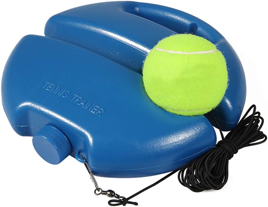 Inheming Tennis Trainer Rebound Ball, Self-Study Tennis Practice Tool, Tennis Training Baseboard with Rope and Ball for Beginner Kids Adults