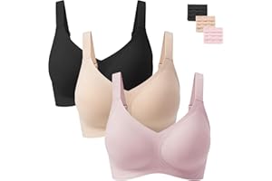 Vinfact Wireless Jelly Bra for Women Full Coverage No Underwire Comfort Fit Soft Support Everyday T-Shirt Bra