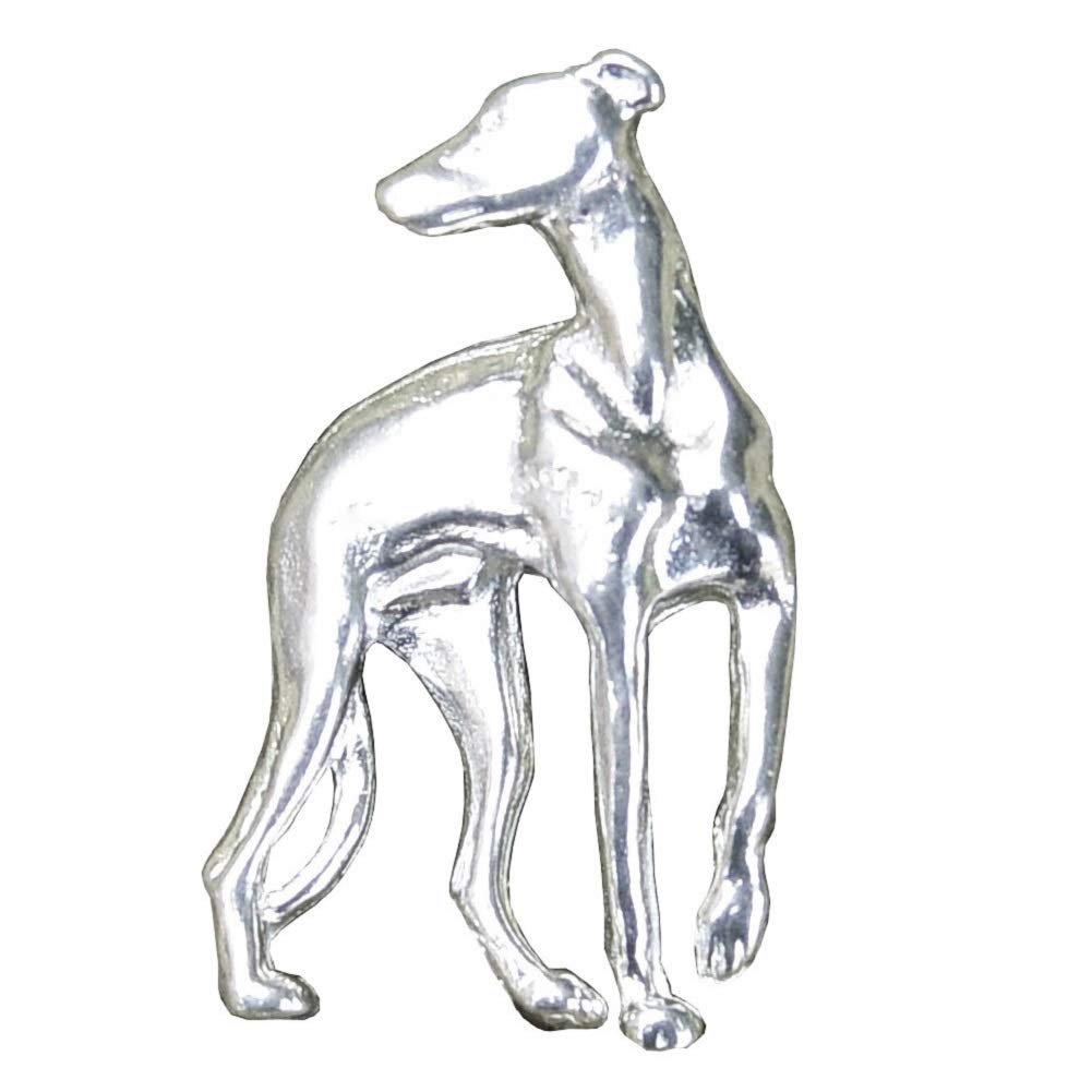 Greyhound Brooch, Greyhound Jewelry, Handcast in Fine Pewter By William Sturt