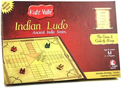 Kidz Valle Indian Ludo, Pachisi, Pagadeyaata , Barakatta, Ancient India Series, Traditional Board Game