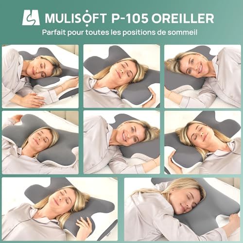 Oreiller Ergonomique Cervical Oreiller Papillon à Mémoire de Forme