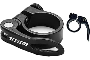 HOUSON Aluminum Alloy Bicycle Saddle Clamp, 31.8mm Seat Post Clamp for MTB and Road Bikes