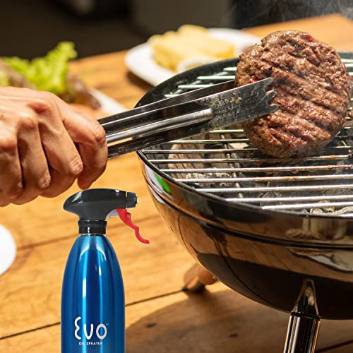 Evo Oil Sprayer Bottle, NonAerosol for Olive and Cooking Oils, 16