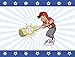 Hit the Home Run! - Boy Baseball Player Party Sticker Game - Kids baseball birthday party decoration and supplies - Pin the Baseball on the bat