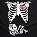 Crazy Dog Womens Maternity T Shirt Funny Skeleton It's A Girl Baby Annoucement Halloween Graphic Novelty Tee Cute Pregnancy Announcement Halloween Costume Black S