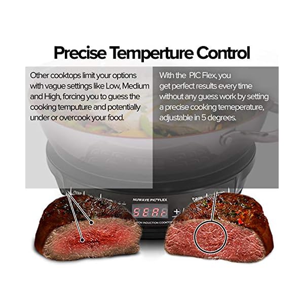 NUWAVE Flex Precision Induction Cooktop, 10.25” ShatterProof Ceramic