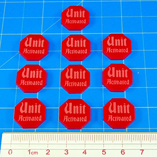 Unit Activated Tokens, Red (10)