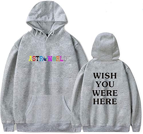 VIOY Travis Scott Astroworld Fashion Letter Print Hoodie with Cat Pouch Unisex 4 Color