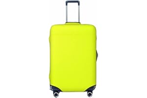 SGYUKJHP Light yellow Travel Luggage Cover, Customized Suitcase Cover Protector Resist Dusty and Scratches, Fluorescent Yello