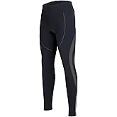 Women's Cycling Pants 3D Padded Compression Tight, Long Bike Bicycle Pants with Wide Waistband