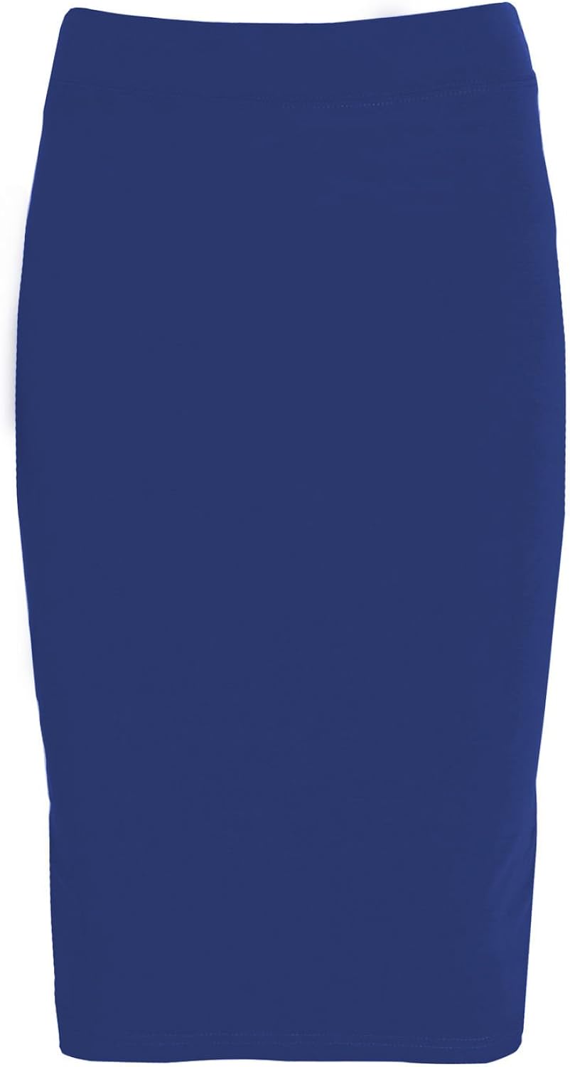 ESTEEZ Lightweight Cotton Spandex Knee Pencil Skirt at  Women’s Clothing store
