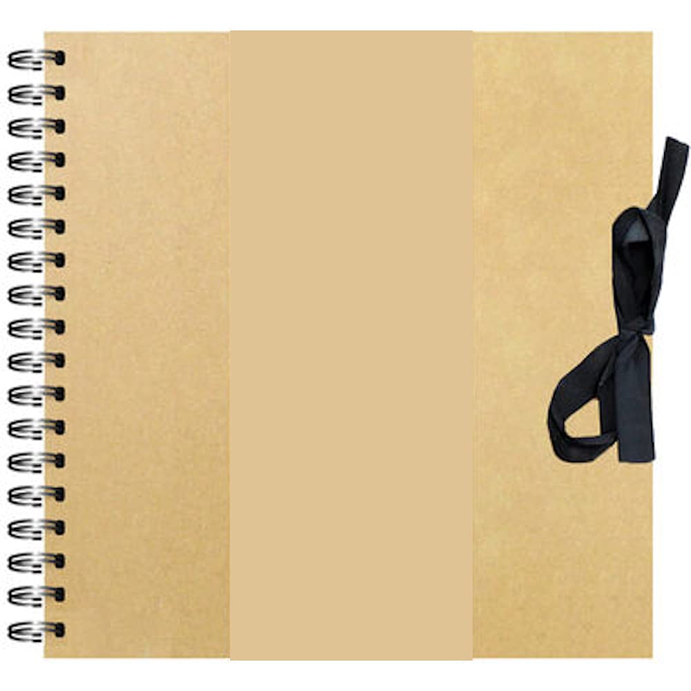 Scrapbook Kraft Paper Book, Photo Album Craft DIY Art & Craft 40 Page 12 inch by 12 inch 200gsm (Brown)