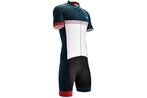 SCUDOPRO Ryder Denim Speed Suit Short Sleeve Time Trial Cycling Bike for Men