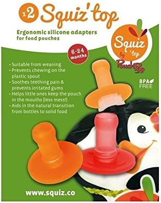 Squiz Tops Compatible with All Baby Food Pouches