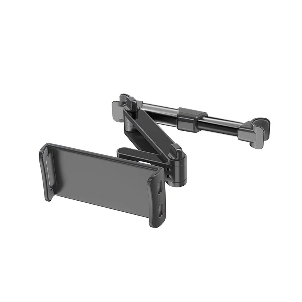 WOOSTAR Car Headrest Mount Backseat Stretchable Tablet Holder Compatible with Smart phones Tablets Switch 4.7"-8" Width 4.9"-5.9" Black