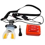 Surfing Diving Underwater Silicone Mouth Bite Mount Camera Mount Set with Buoyancy Block and Neck Lanyard for Gopro Hero 5 Session/Hero 4/3+ 3/2/1 Sj4000 Sj5000 Sj6000 Sj7000 Action Camera