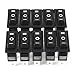 Nilight 6 Gang Toggle Rocker Switch Panel with Digital Voltmeter and Cigarette Socket Double USB Power Charger Adapter Overload Protection