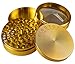 KingTop Herb Spice Grinder Large 3.0 Inch Gold