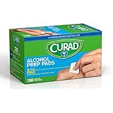Curad Sterile 2-Ply Alcohol Swabs Prep Pads, Medium Size (Case of 1,080)
