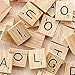 500 Wood Scrabble Tiles - New Scrabble Letters - Wood Pieces - 5 Complete Sets - Great for Crafts, Pendants, Spelling