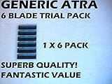 Gillette Atra Generic Blades - 6 Blade Trial Pack
