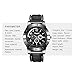 CkeyiN Novelty Sport Wristwatch Quartz Watches Collectable Butane Cigar Cigarette Lighter with USB Electronic Rechargeable Windproof Flameless Electric Gift - Black