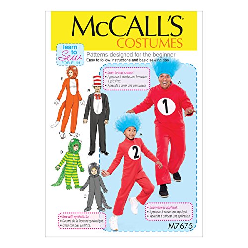 McCall's Patterns Various Jumpsuit Halloween Costume Sewing Patterns for Kids, Sizes 3-8