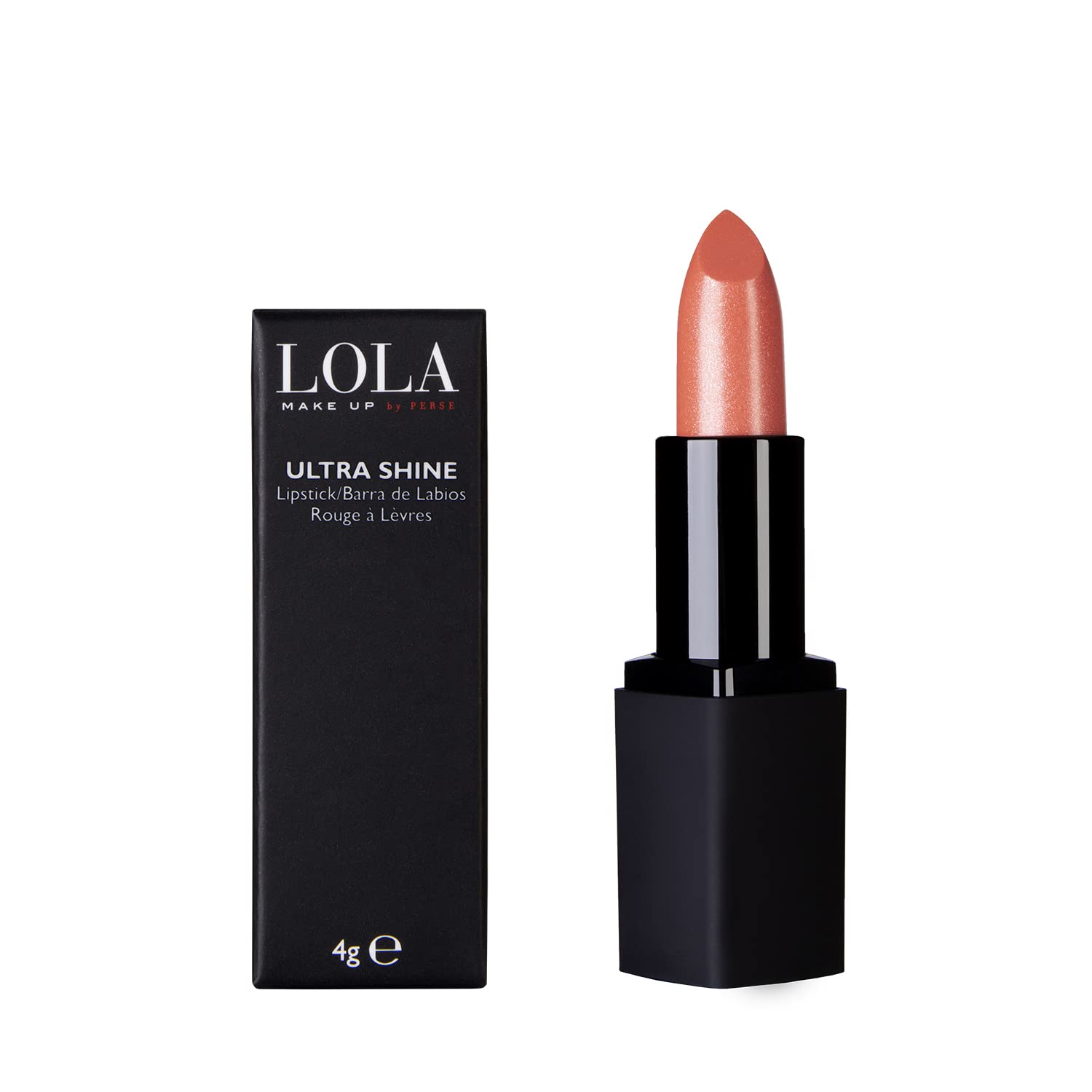 Lola Make Up by Perse Ultra Shine Lipstick – High-Shine Lipcolor With Moisturizing Creamy Formula, Infused With Vitamins A, C & E, Vegan Formula – 036-Coral Kiss