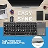 Folding-Bluetooth-Keyboard-Jelly-Comb-B003B-Rechargeable-USB-Wired-Bluetooth-Keyboard-Dual-Mode-UK-Layout-with-Touchpad-Dark-Gray-Upgraded-Version Folding Bluetooth Keyboard, Jelly Comb B003B Rechargeable USB Wired & Bluetooth Keyboard Dual Mode UK Layout with…