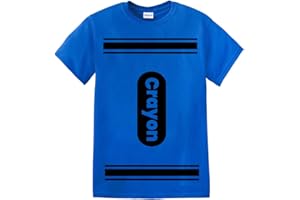GREENMILL APPAREL Crayon Tshirt Halloween Costume for Men Women Adult Size | Funny Cool Shirt idea | Graphic tee
